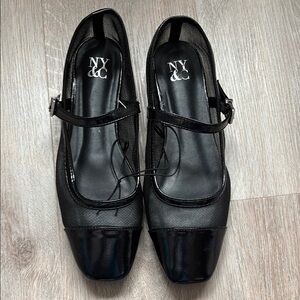 NY&C Women's Black Mary Jane Shoes